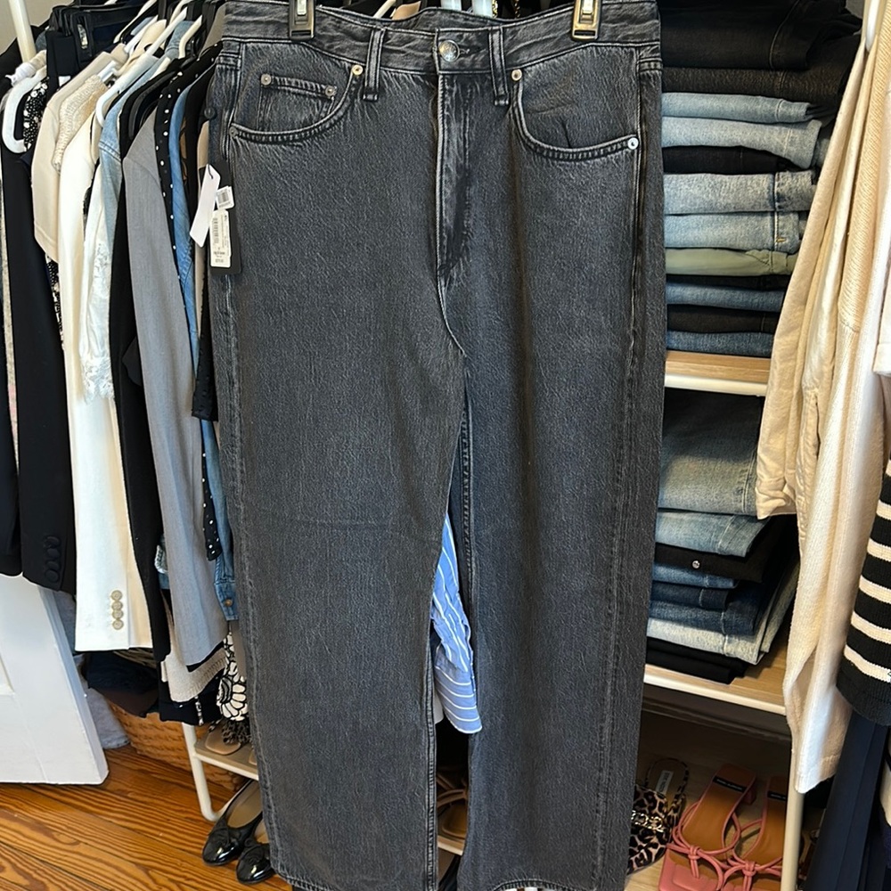 rag & bone Women's Boyfriend Jeans in Black